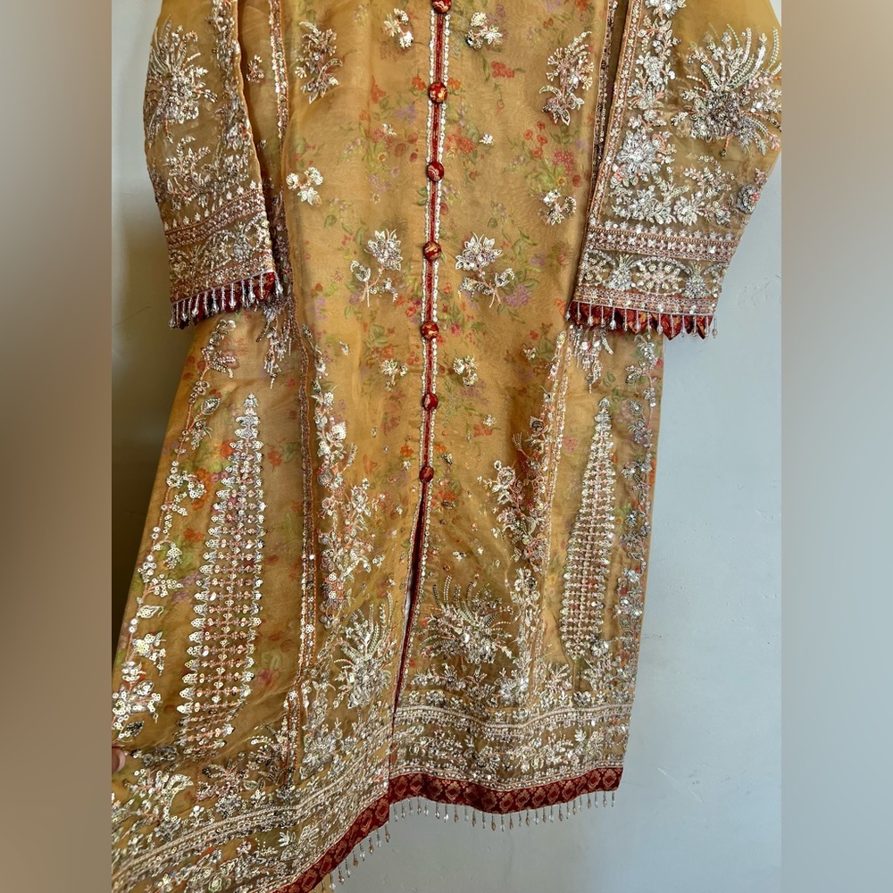 Pakistani Indian Brand Hussain Rehar festive fancy party wear dress suit - Picture 12 of 16